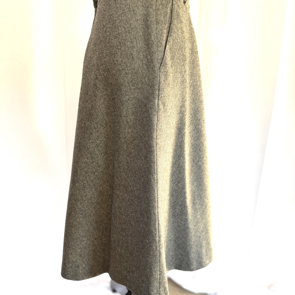 Evan Picone Vintage Midcentury Classic Gray A-Line Skirt - Picture 4 of 11